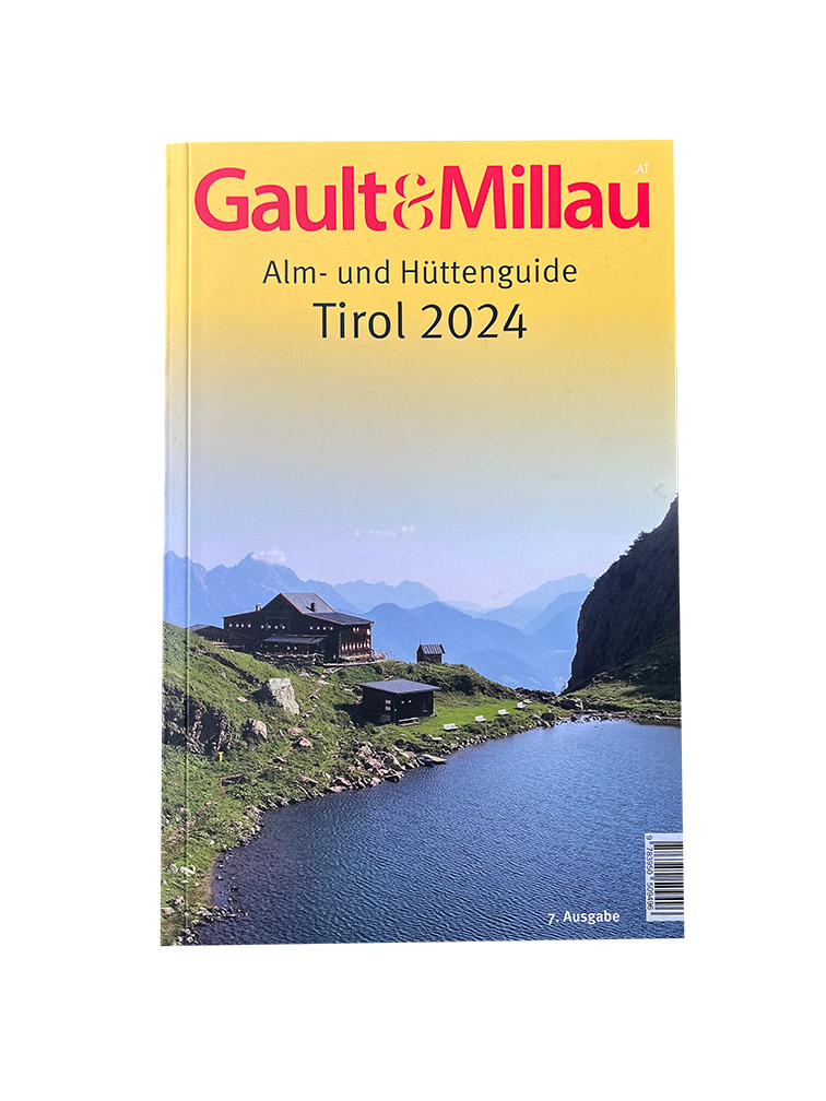 Buchcover Alm- und Hüttenguide Tirol 2024